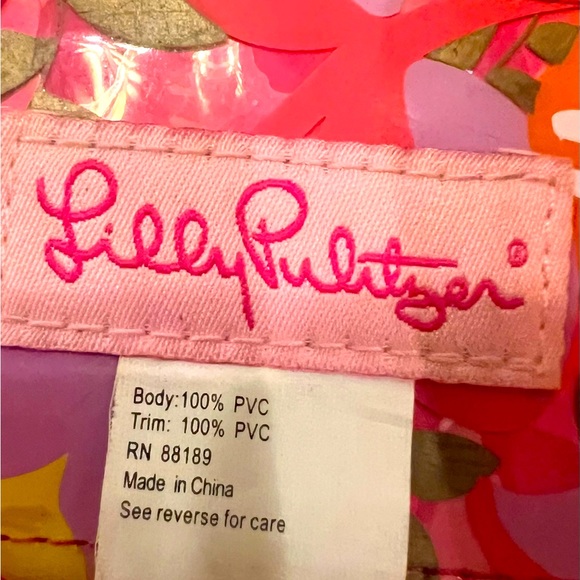 Lilly Pulitzer Party Tote - Pink florals. Fairly great condition! - Picture 4 of 4